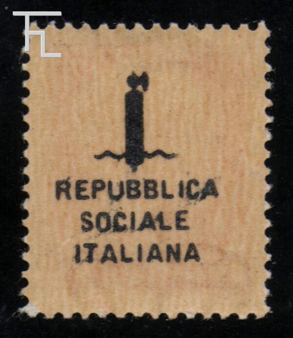 17100-Cent. 75 - Tiratura di Torino - soprastampa solo al verso - - Image 2