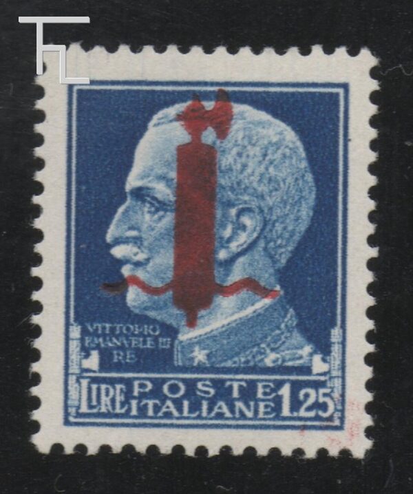 20500-L. 1.25 - Tiratura di Firenze - rosso bruno -