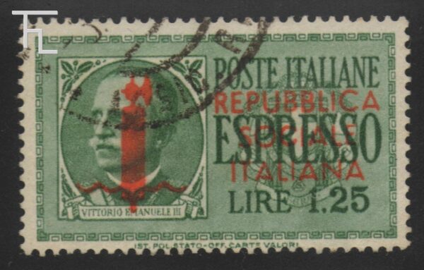 23400-L. 1,25 - ESPRESSO - Tiratura di Verona - rosso arancio