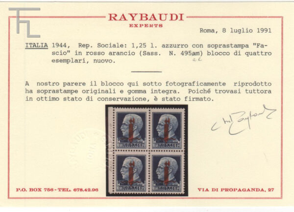 20200-L. 1.25 - Tiratura di Verona - - Image 3