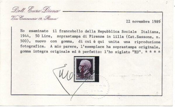 22100-L. 50 - Emissione di Firenze - - Image 4