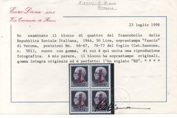 22200-L. 50 - Emissione di Verona - - Image 3